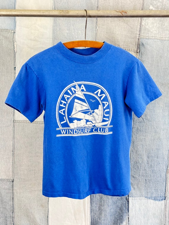 Vintage 1980s 90s Maui Windsurf Hanes Beefy T Shir