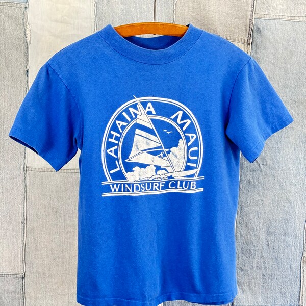 Vintage 1980s 90s Maui Windsurf Hanes Beefy T Shirt