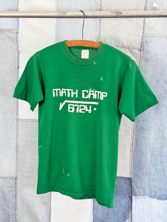 Vintage 1980s Math Camp Graphic T Shirt