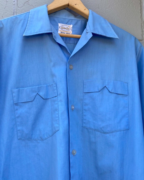 1960s Camp Collar Long Sleeve Shirt - image 2
