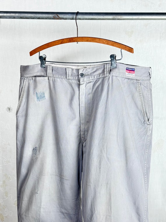 Vintage 1950s 60s Big Mac Army Cloth Twill Chino Work Pants