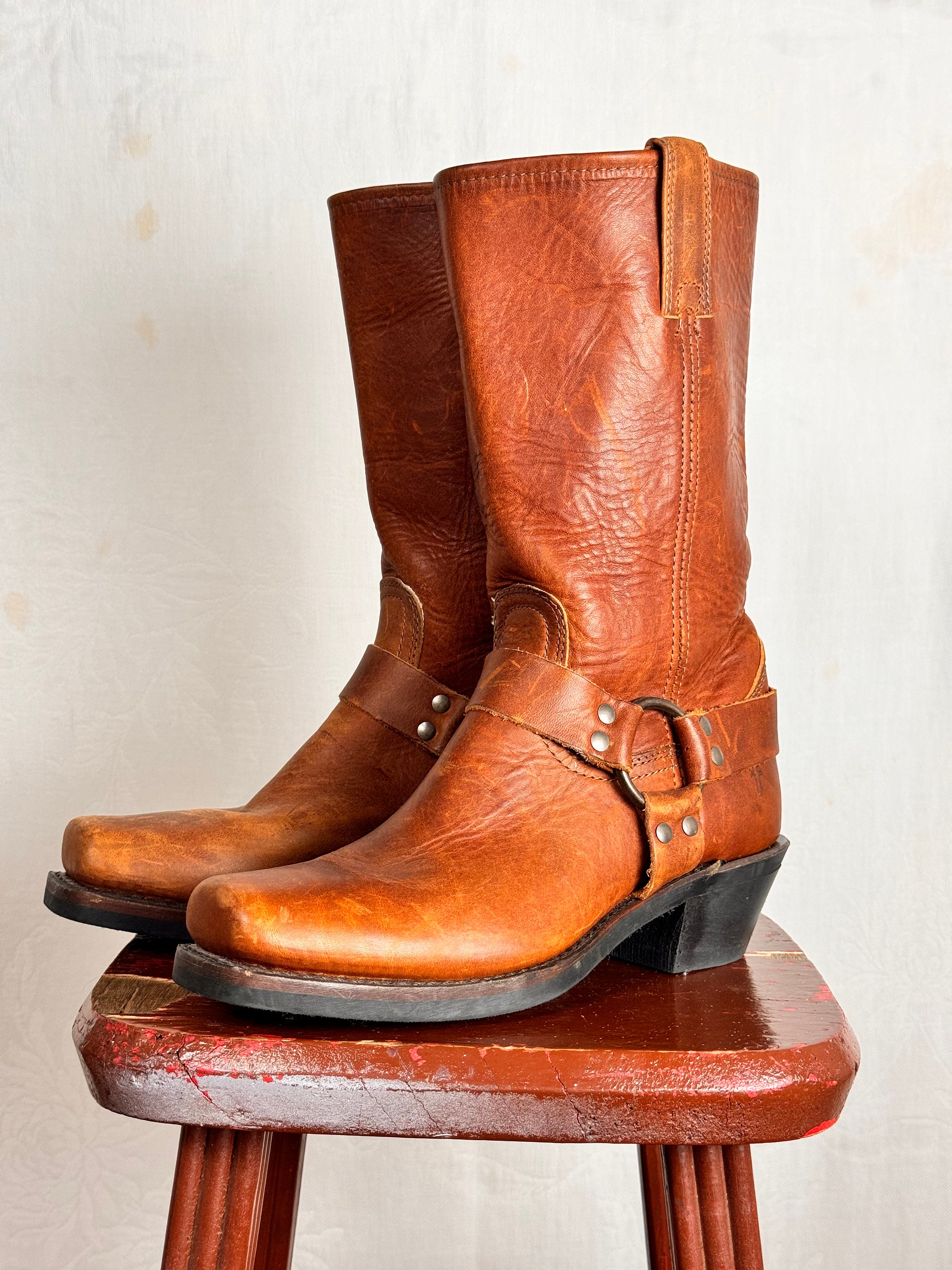 Vintage Frye Leather Harness Boots Womens 8.5 M - Etsy Vintage Frye Leather Harness Boots Womens 8.5 M - Etsy
