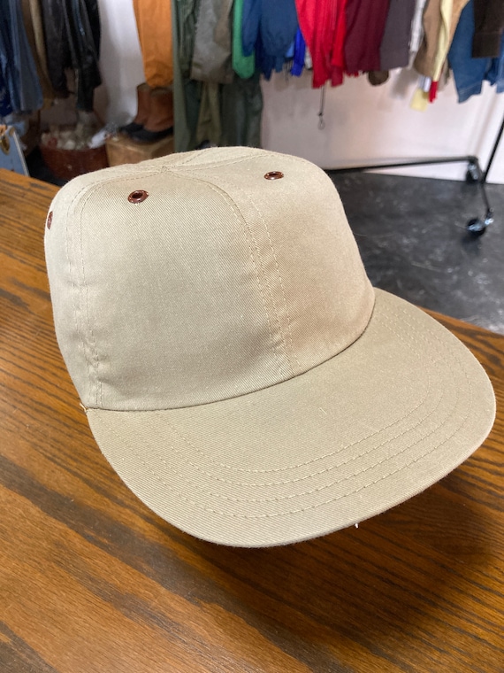 Deadstock 1960s Khaki Twill Fitted Ball Cap - image 2