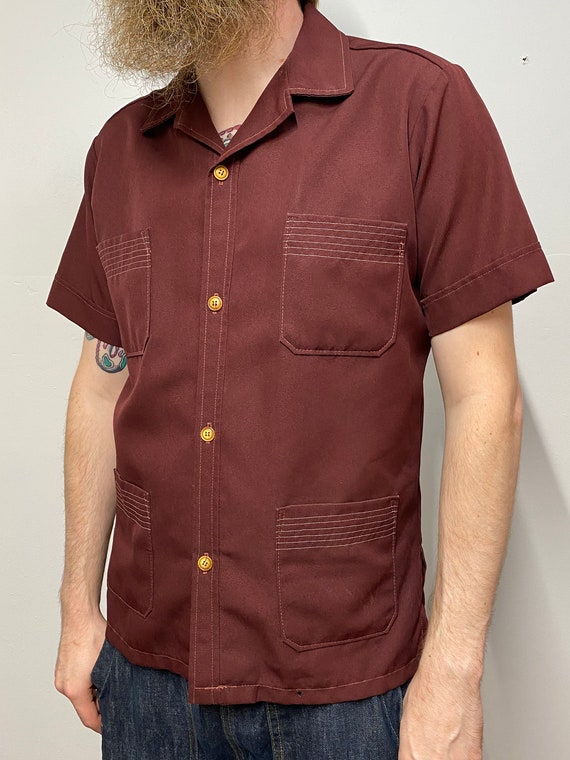 1970s Guayabera polyester shirt