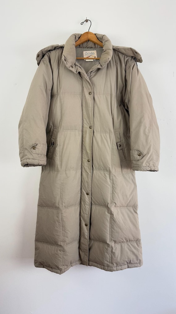 Vintage 1980s Down Filled Long Puffer Coat Cabela's | Womens