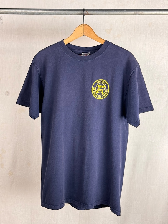 Vintage Fire Rescue Kentucky Graphic Cotton T Shirt