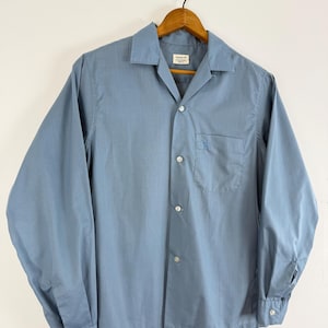 Vintage 1950s 60s Unicorn Loop Collar Shirt Penney’s | mens small