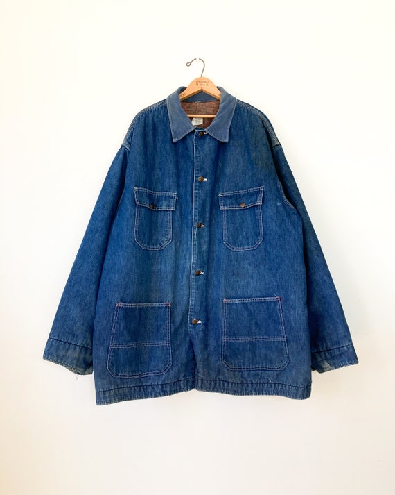 Big Mac flannel barn coat | 70s Big Mac denim jac… - image 3