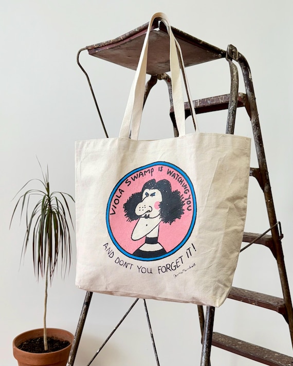 Vintage Viola Swamp Miss Nelson Book Large Tote Bag USA