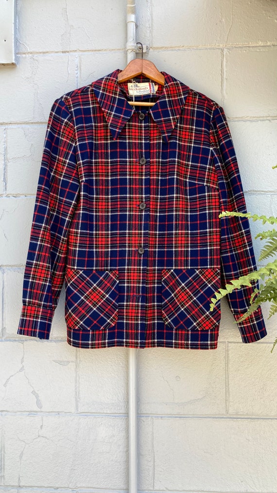 1960s 70s Pendleton Knockabouts Wool Flannel Shir… - image 2