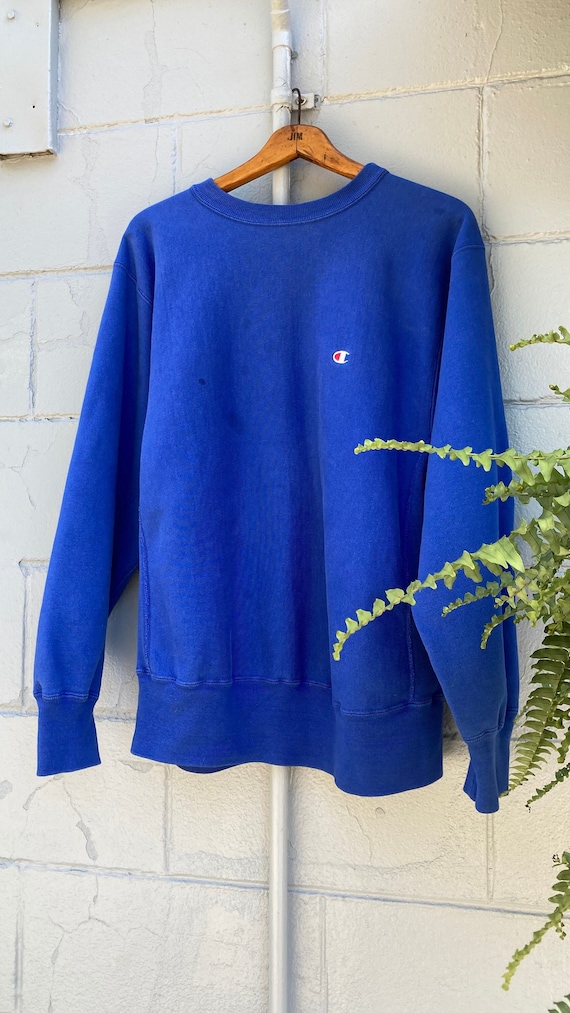 1990s Champion Reverse Weave Blank Sweatshirt - image 1