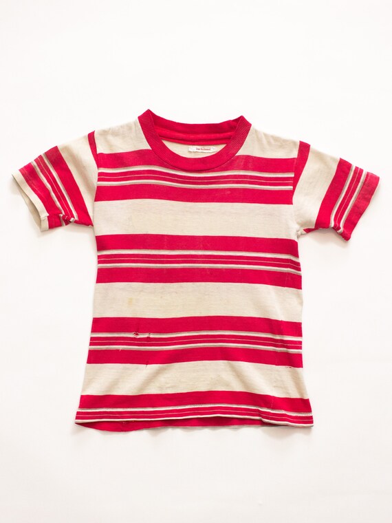 60s Striped T Shirt | Vintage Fruit of the Loom |
