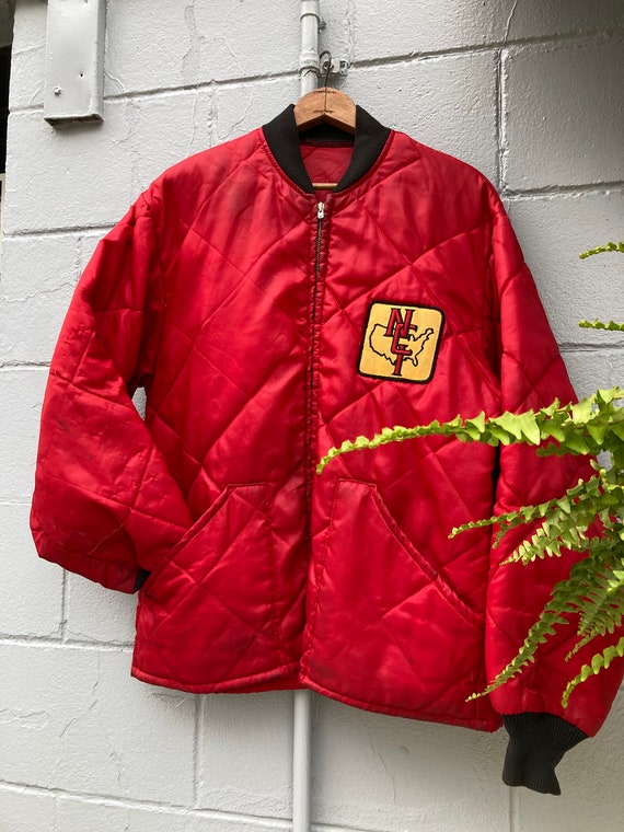 1970s 80s Quilted Work Jacket