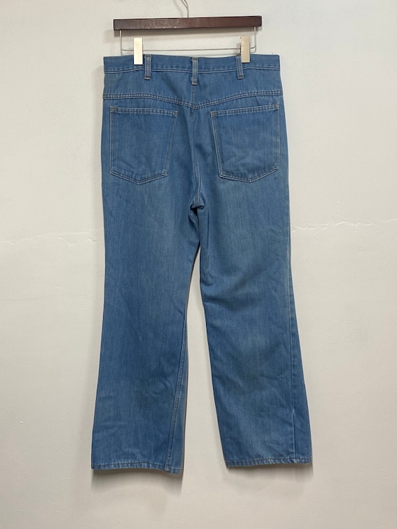 1970s Bootcut Wide Leg Denim Jeans