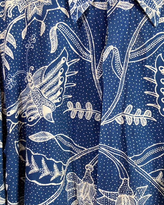 1970s Iwan Tirta Batik Button Up Shirt - image 7