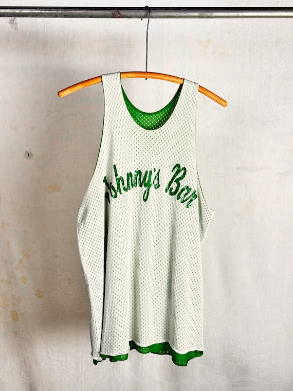 Vintage 1970s 80s Johnny’s Bar Reversible Basketball Jersey