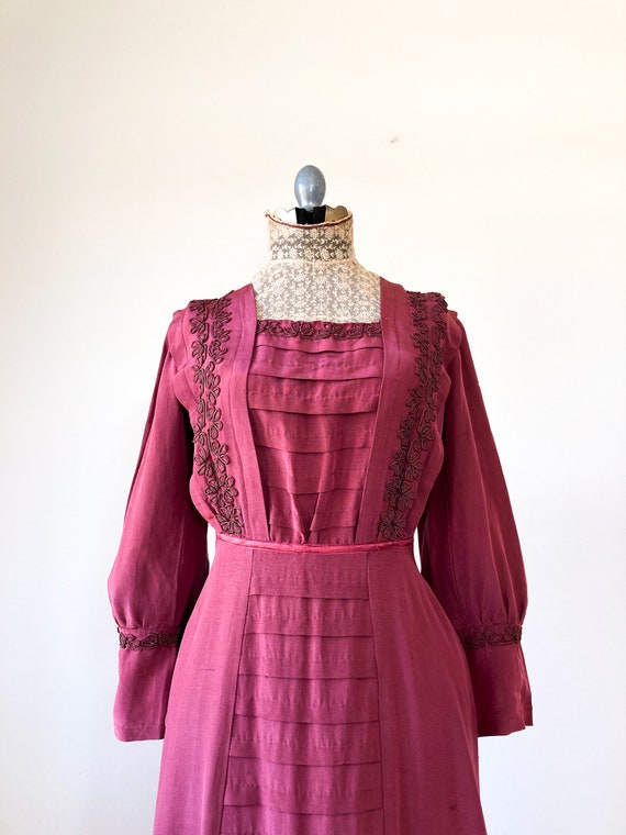 Edwardian Silk Grosgrain Tea Dress | Gibson Girl … - image 5