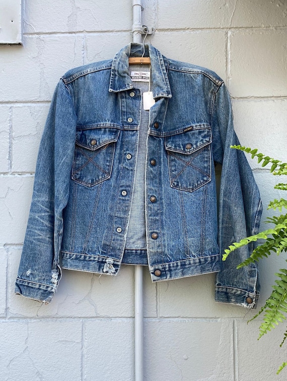 1960s 70s Big Yank Selvedge Denim Jacket - image 1