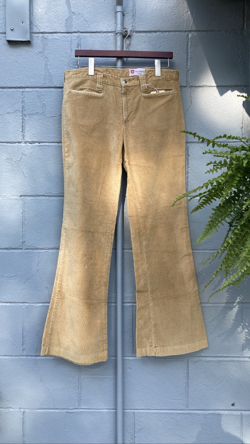 1970s Corduroy Bell Bottoms Flare Pants - Etsy