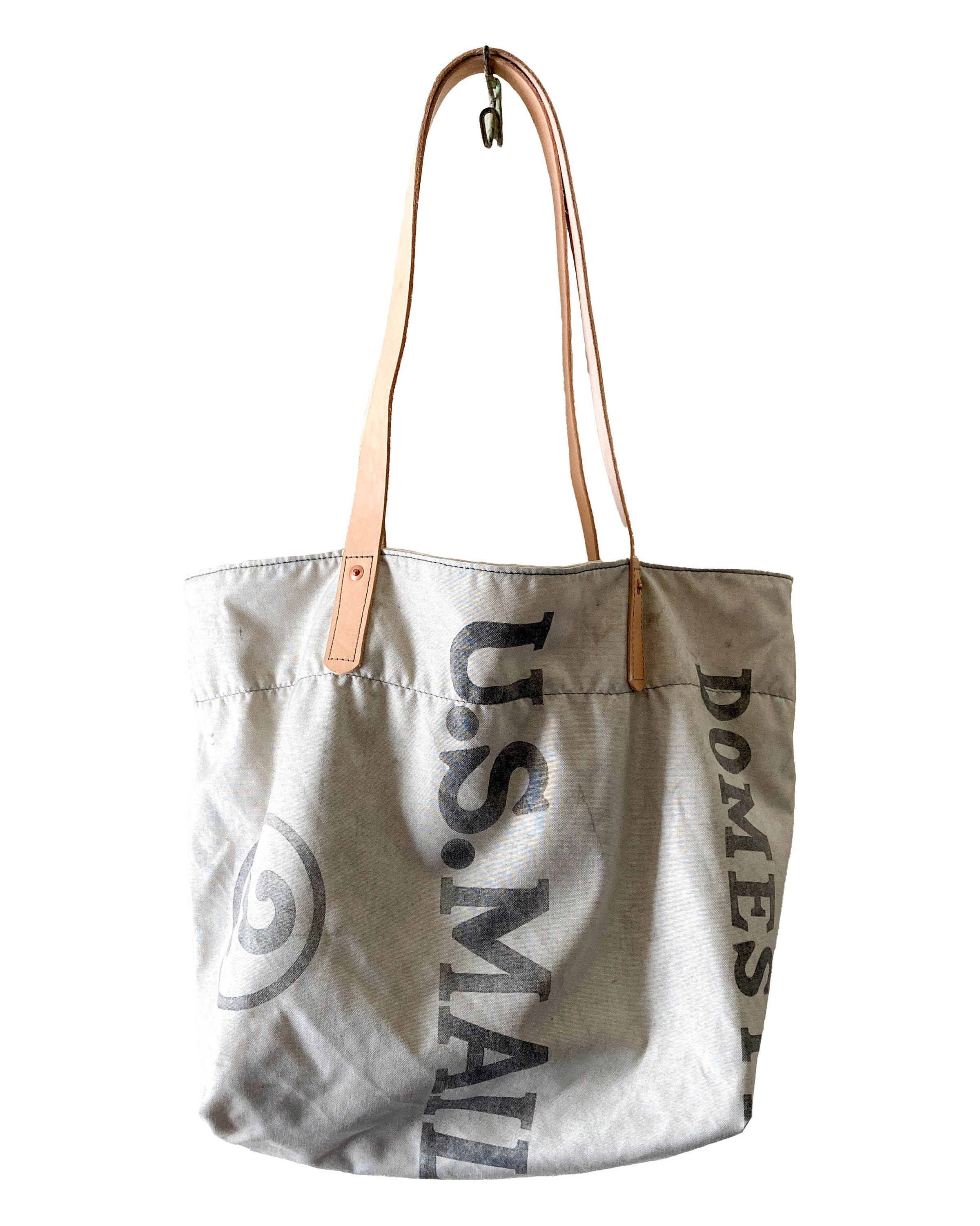 Handmade Vintage Mail Bag Tote - Havens Denim x craftunion
