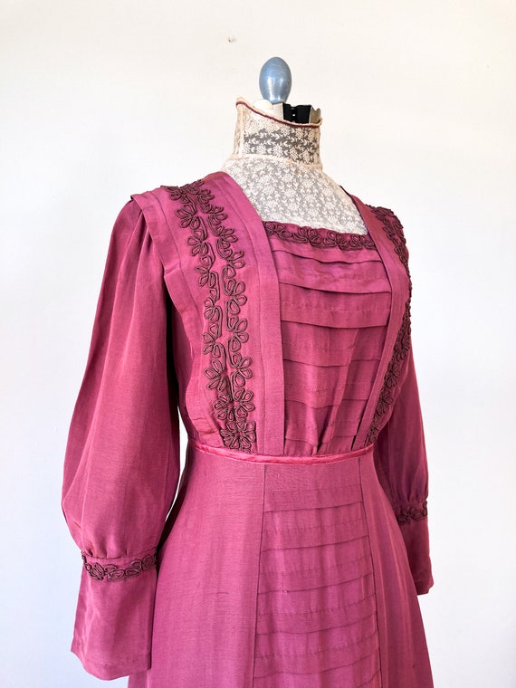 Edwardian Silk Grosgrain Tea Dress | Gibson Girl … - image 7