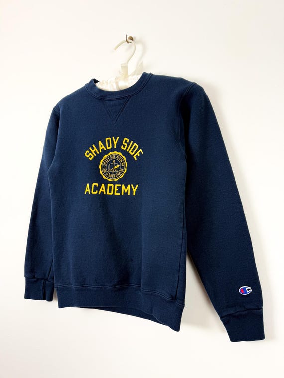 Vintage 1990s Champion Shady Side Academy Single V Sweatshirt | youth large