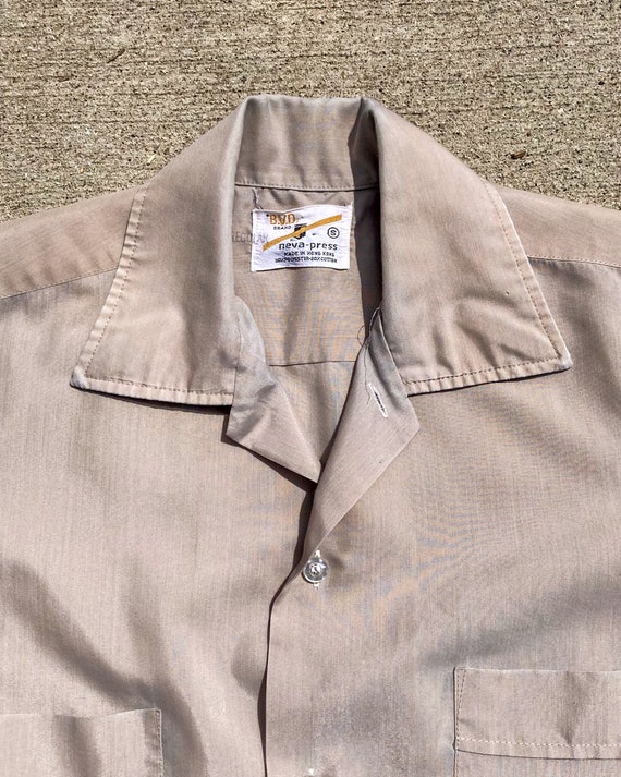 1960s 70s Short Sleeve Camp Collar Shirt - image 3