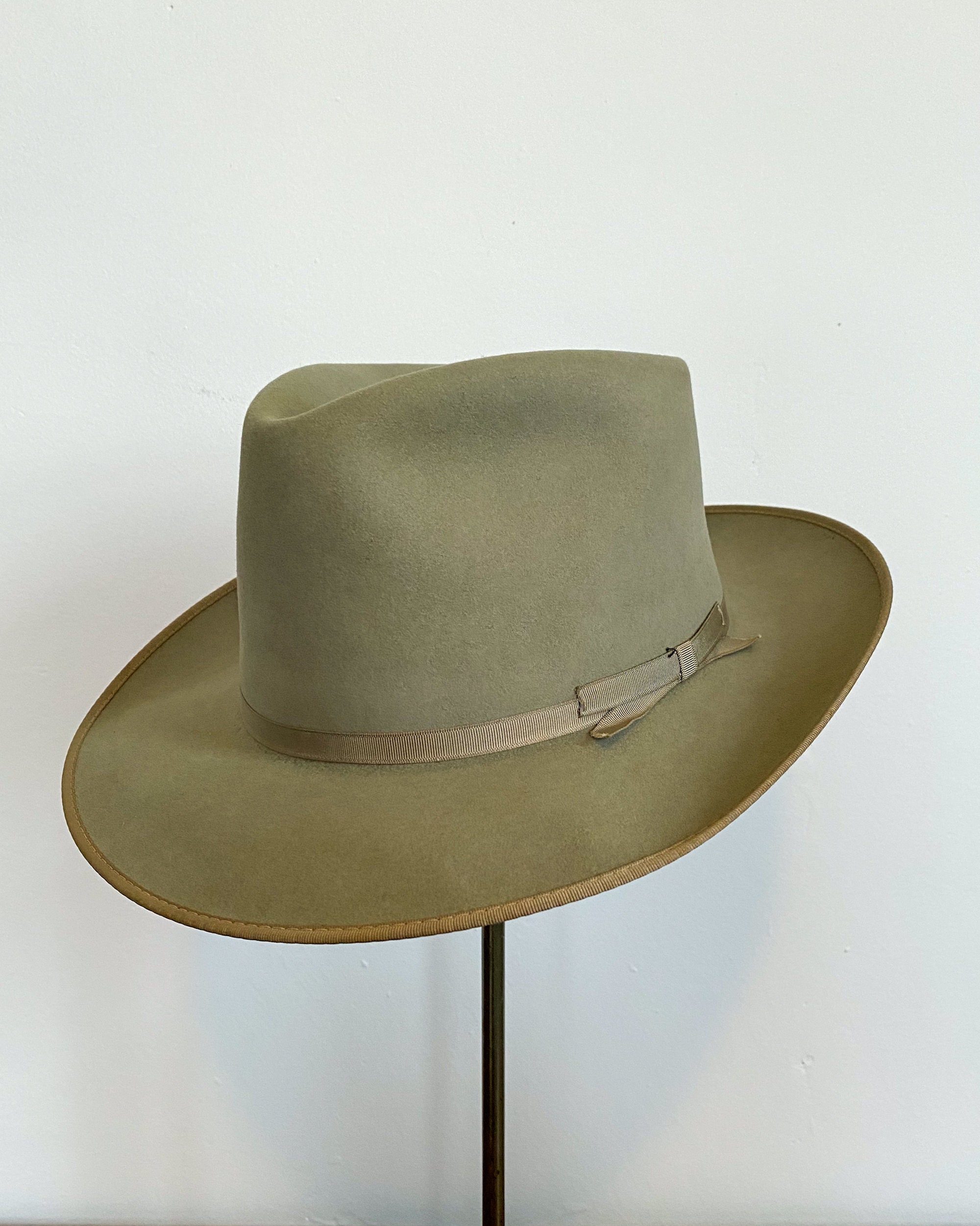 Vintage 1950s 60s Resistol Silver Belly Fedora With Hat Box Etsy