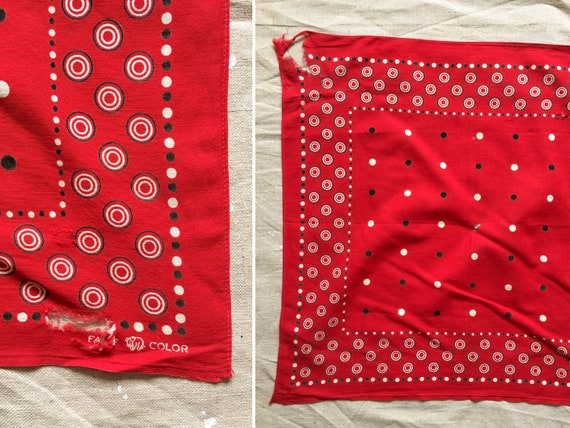 40s Bandana | Elephant Trunk Down | Distressed Ban