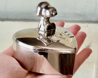 Snoopy coin bank 1966 スヌーピーコインバンク 銀メッキ Snoopy coin bank 1966 スヌーピーコインバンク 銀メッキ