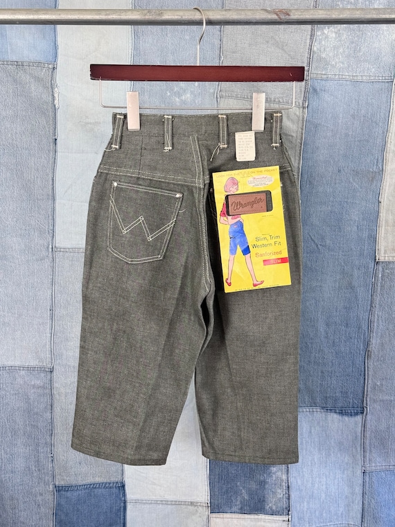 Deadstock Vintage 1960s Wrangler Raw Denim Slim Sh