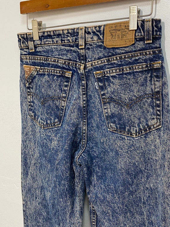 Vintage 1980s Levi’s Acid Wash Denim Jeans - image 1