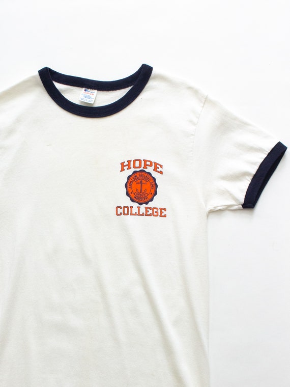 Hope College 1980s Champion Sportswear Ringer Tee… - image 3