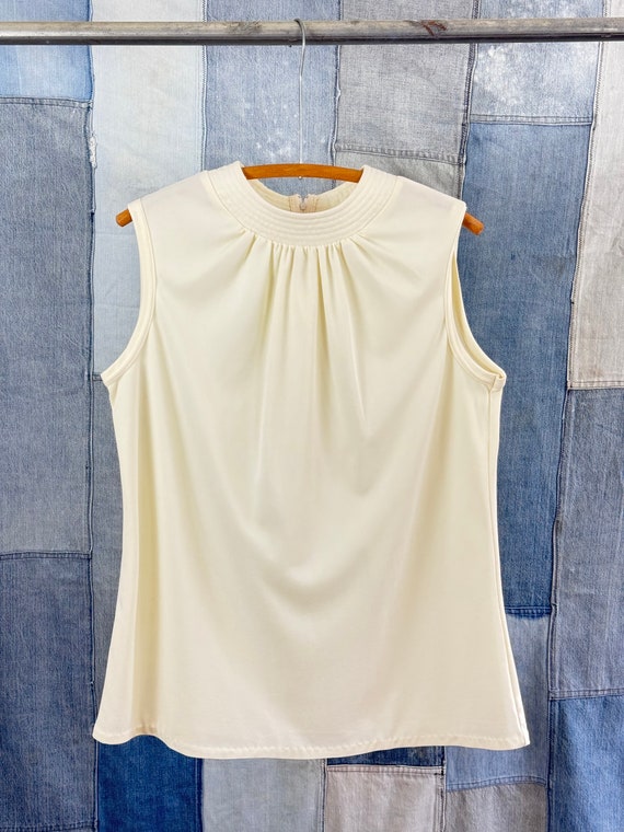 Vintage 1970s Polyester Shell Top