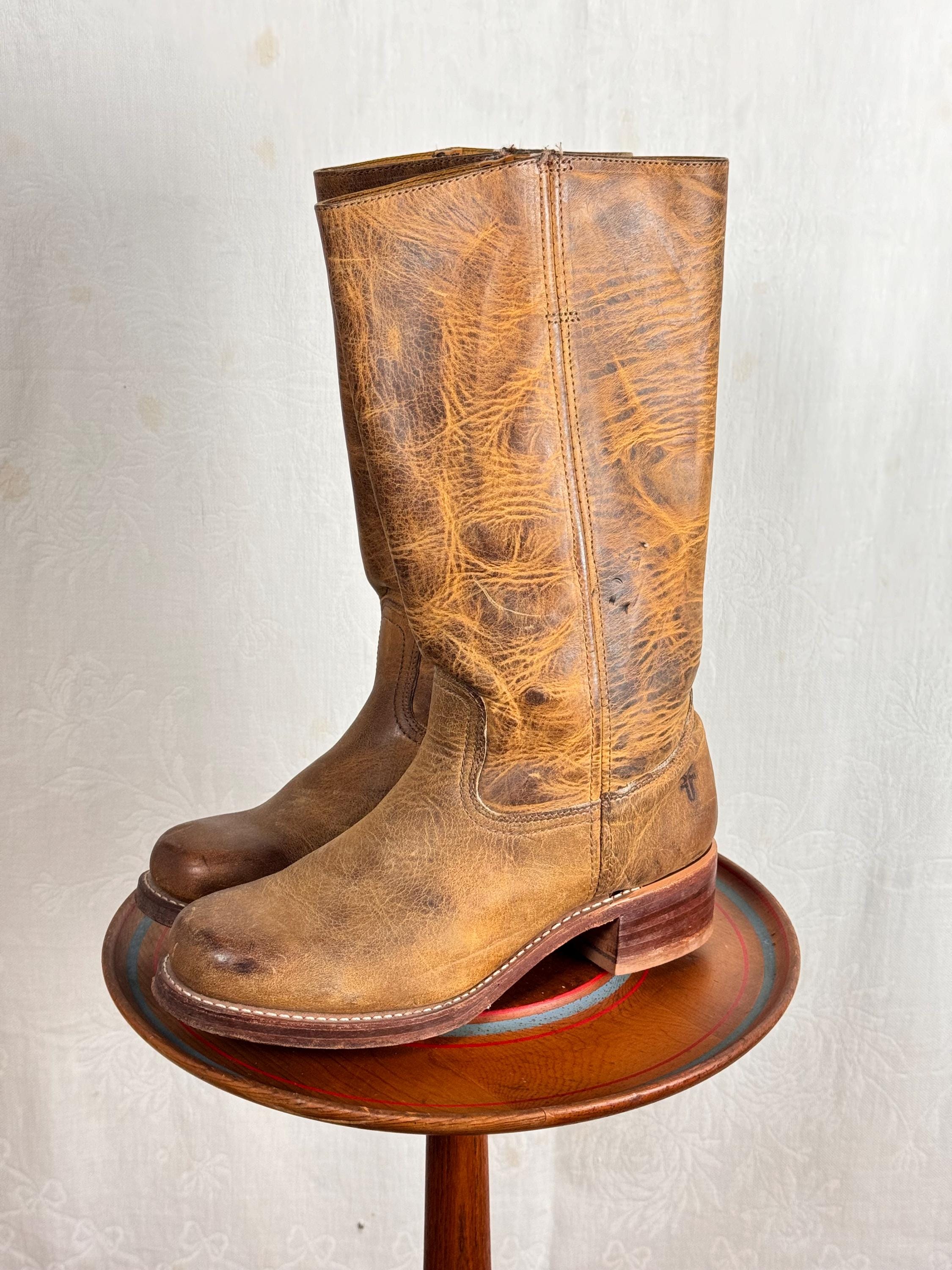 Vintage 1980s Frye Campus Tall Leather Boots mens 10 M