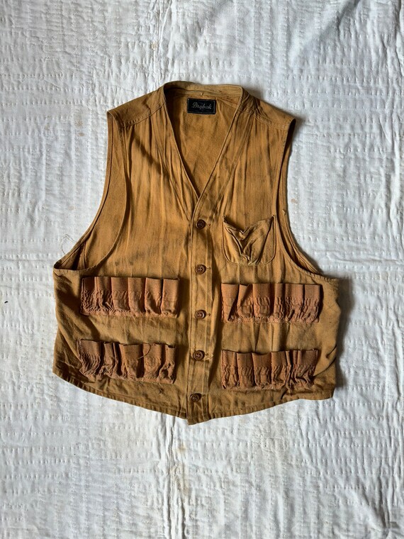 Antique 1930s 40s Drybak Shooting Vest - image 2