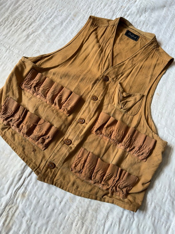 Antique 1930s 40s Drybak Shooting Vest