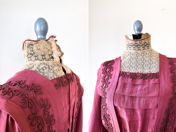 Edwardian Silk Grosgrain Tea Dress | Gibson Girl … - image 10