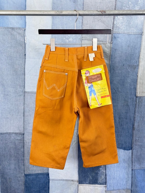 Deadstock Vintage 1960s Wrangler Raw Denim Slim Shorts Girls