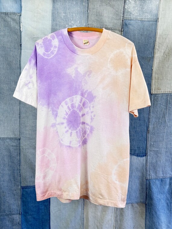 Vintage 1980s Watercolor Tie Dye T Shirt