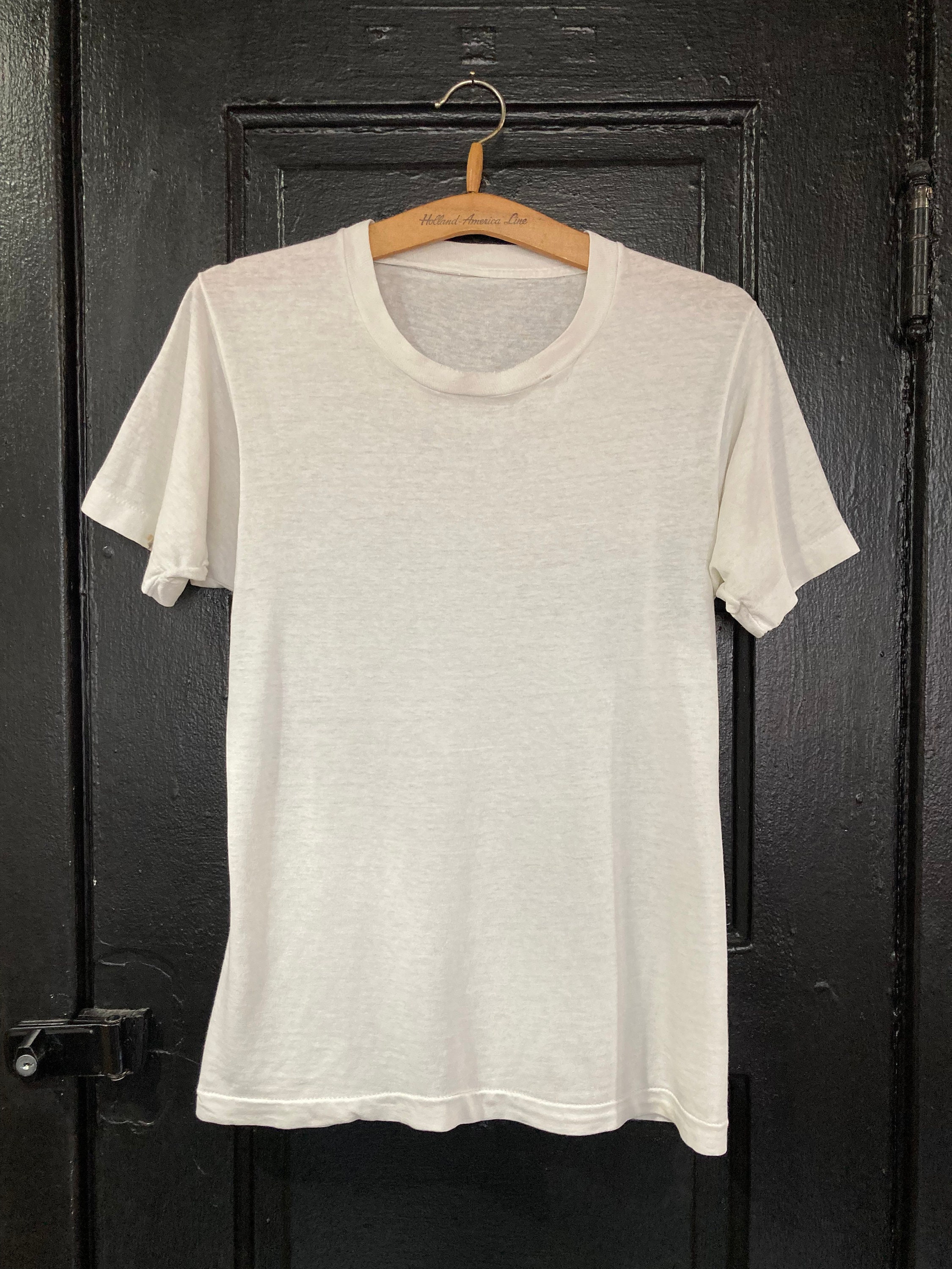 paper thin white t shirt