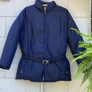 Vintage 1970s White Stag Blue Puffer Down Insulated Jacket