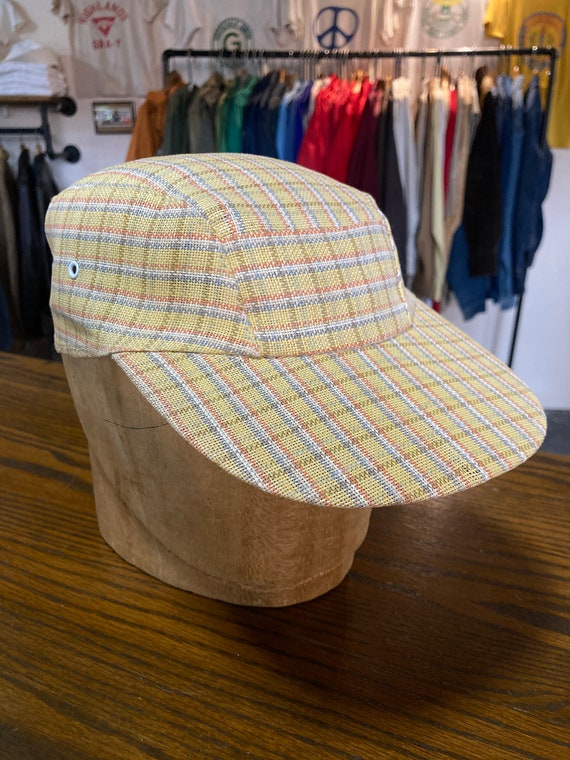 1950s 60s Woven 5 Panel Cap