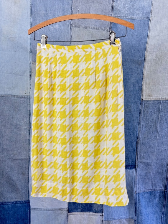 1960s Mod 3pc Houndstooth Skirt Set - image 9