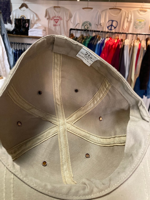 Deadstock 1960s Khaki Twill Fitted Ball Cap - image 5