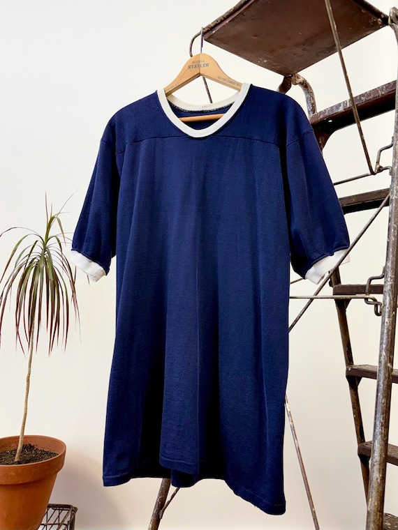 Vintage 1970s Rawlings Ringer Jersey Knit T Shirt | xlarge