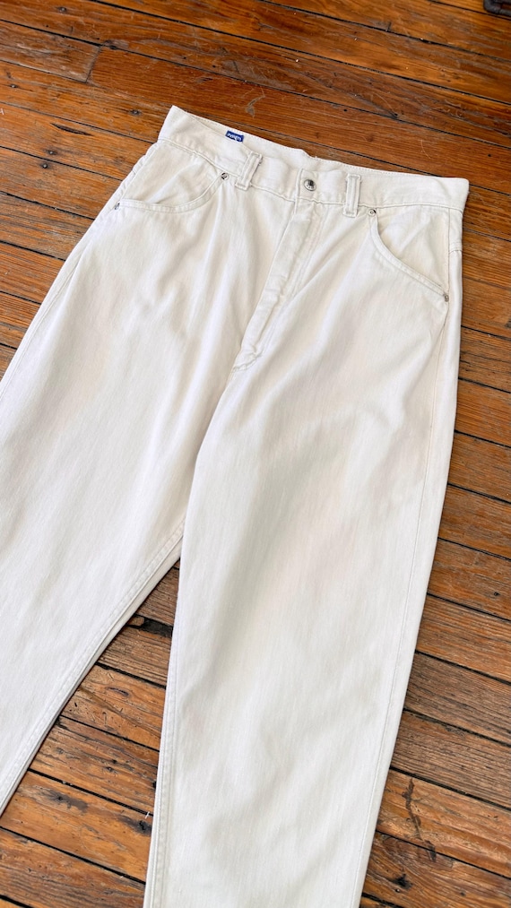 Vintage 1950s Ranchcraft Natural White Selvedge Denim Womens Jeans 32”