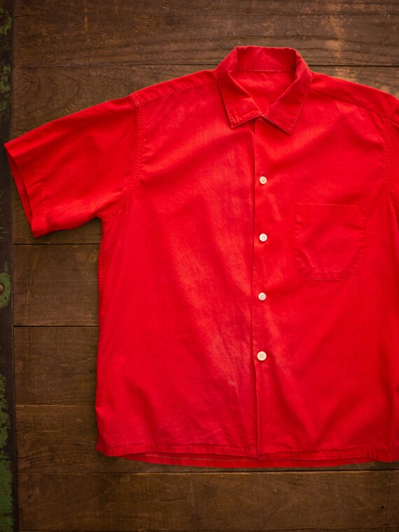 Mens Casual Shirt | 60s Loop Collar Shirt | Vintag