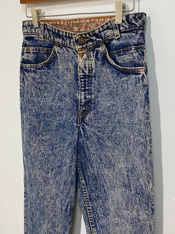 Vintage 1980s Levi’s Acid Wash Denim Jeans - image 3