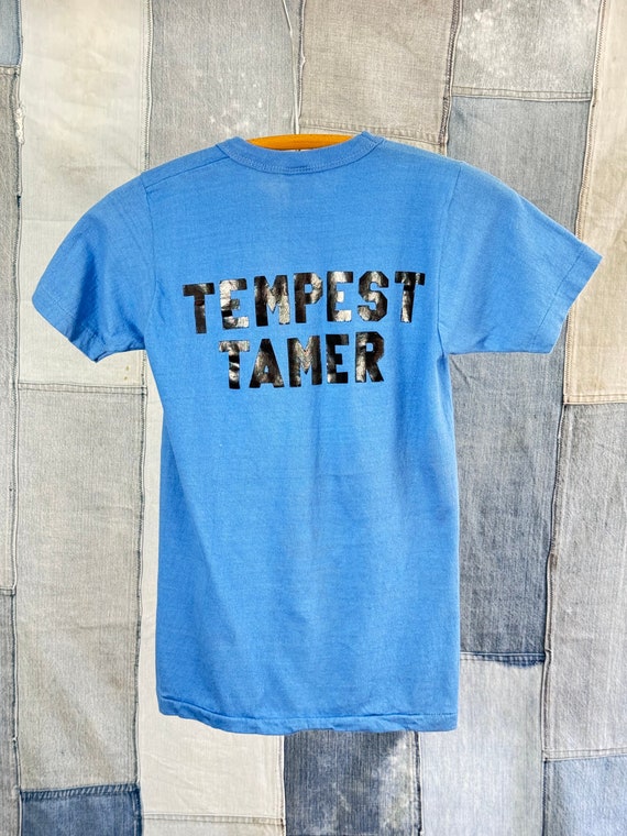 Vintage 1970s 80s Tempest Tamer Letter Iron On Ringer Tee